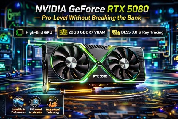 2. NVIDIA GeForce RTX 5080 — Pro-Level Without Breaking the Bank