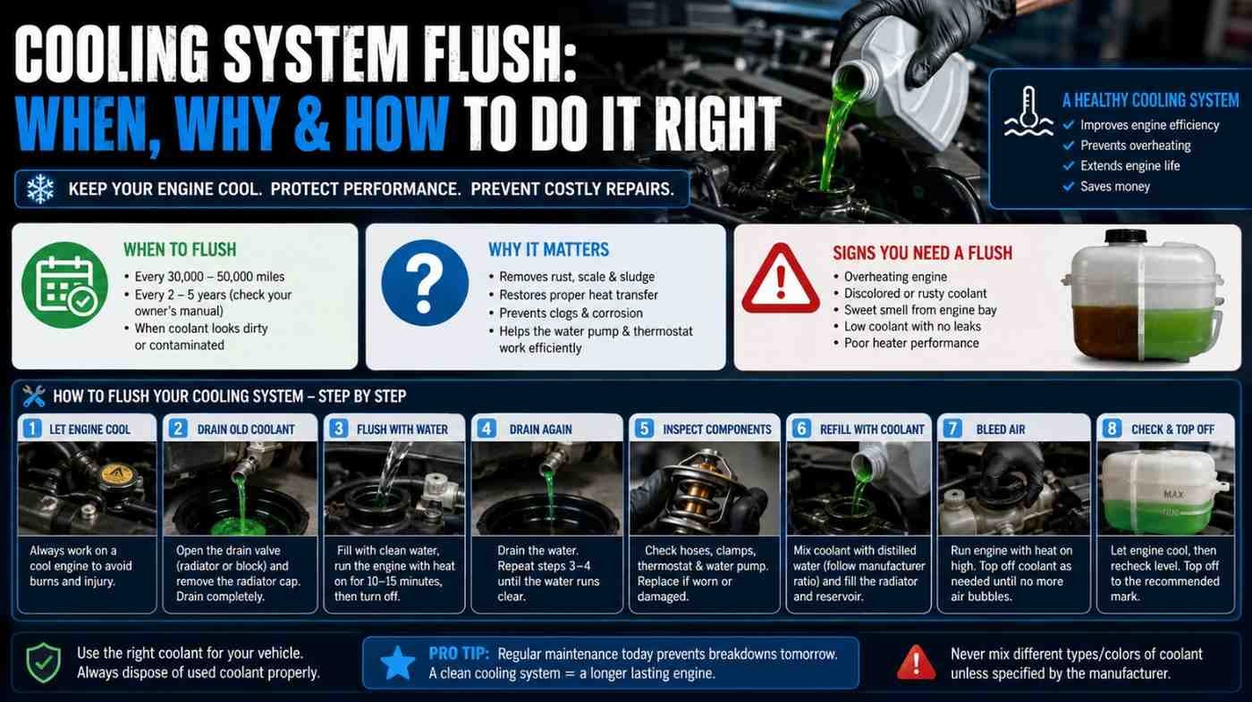 Cooling System Flush: When, Why & How to Do It Right [Step-by-Step]